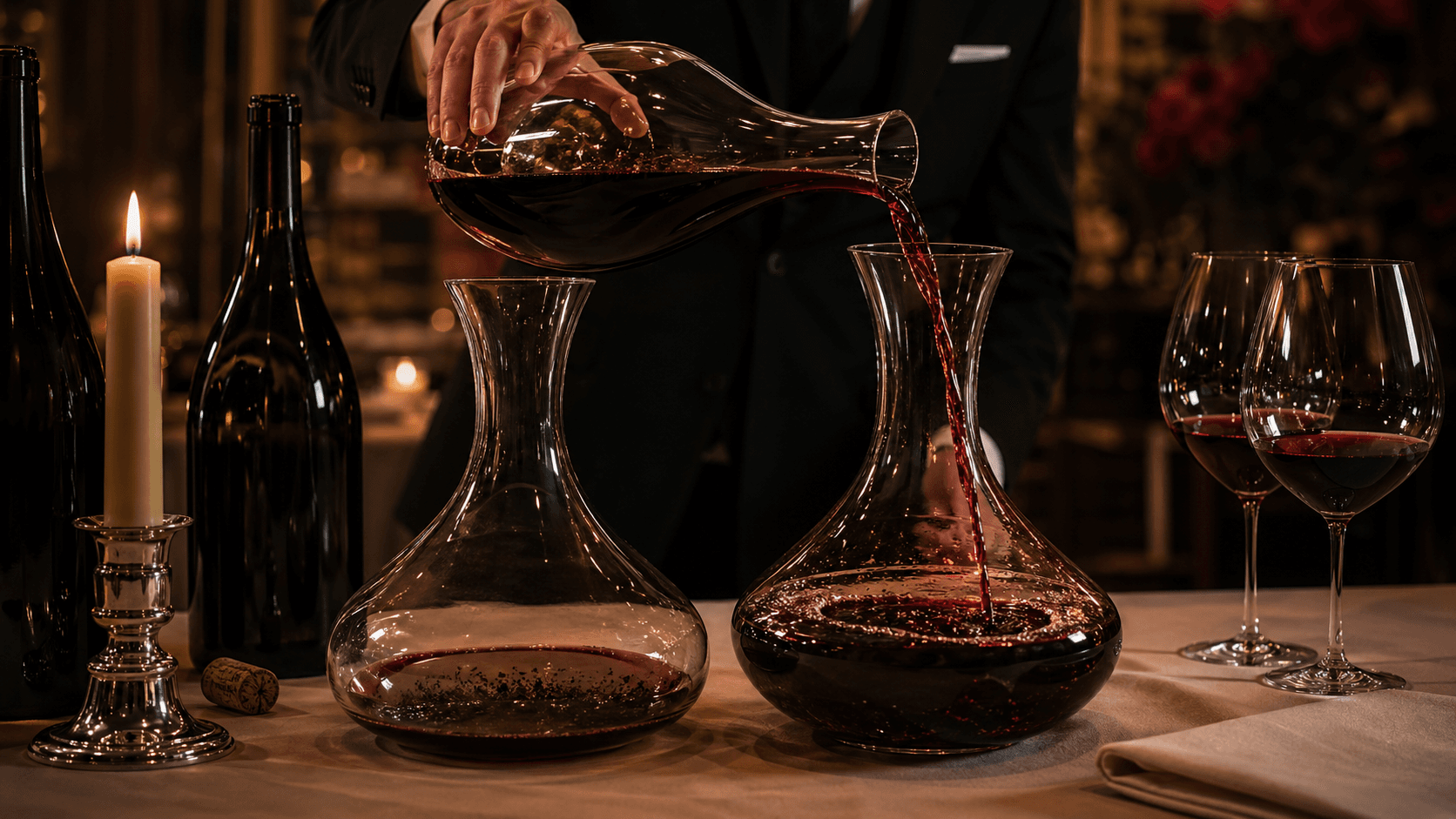 ワインのデキャンタージュ完全ガイド｜古酒と若いワイン、どちらにも有効な技術
