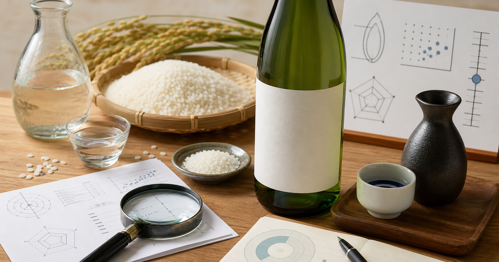 日本酒ラベルの読み方完全ガイド|精米歩合・日本酒度の意味