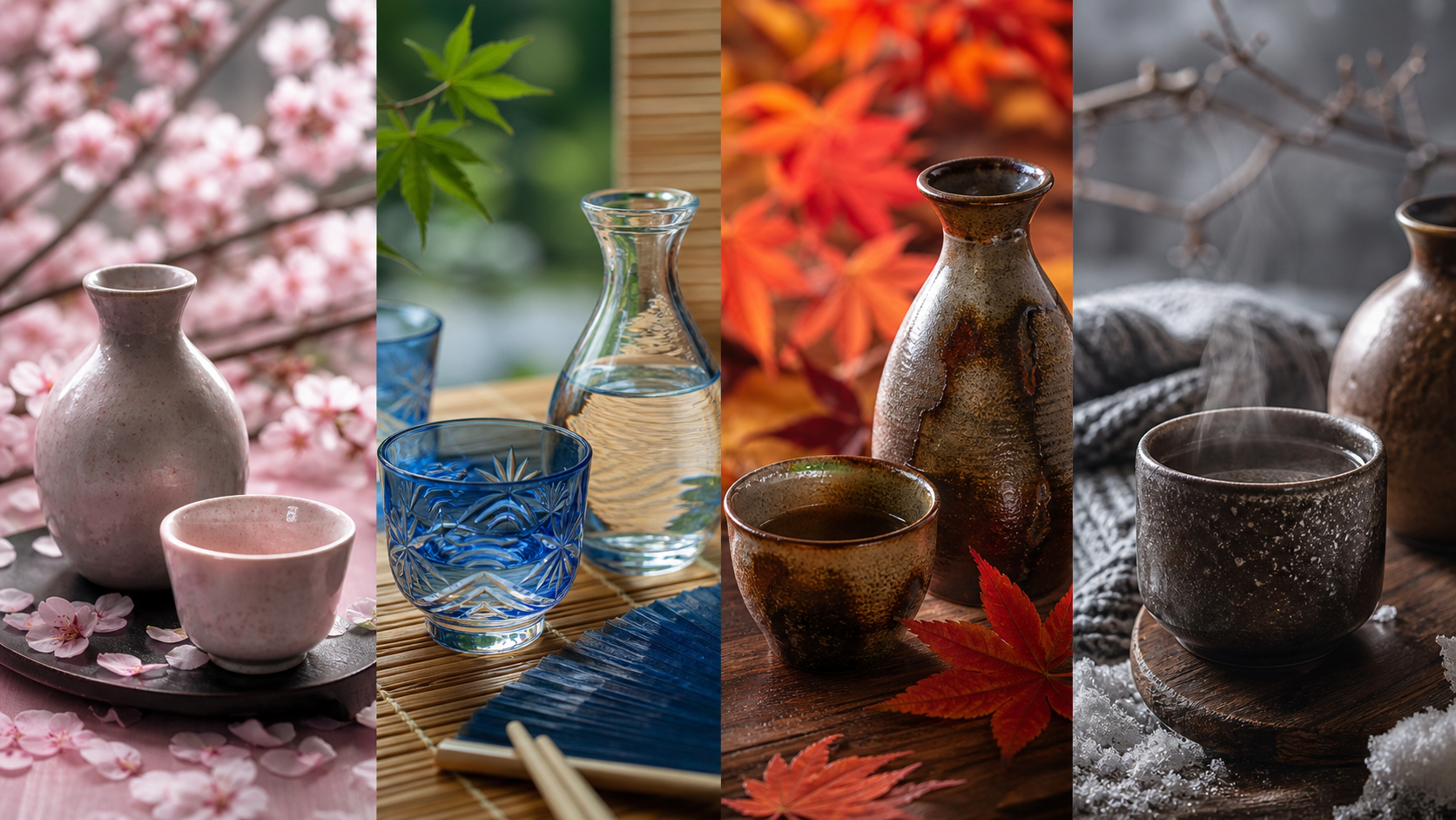 四季で楽しむ日本酒|春の花見酒から冬のひれ酒まで