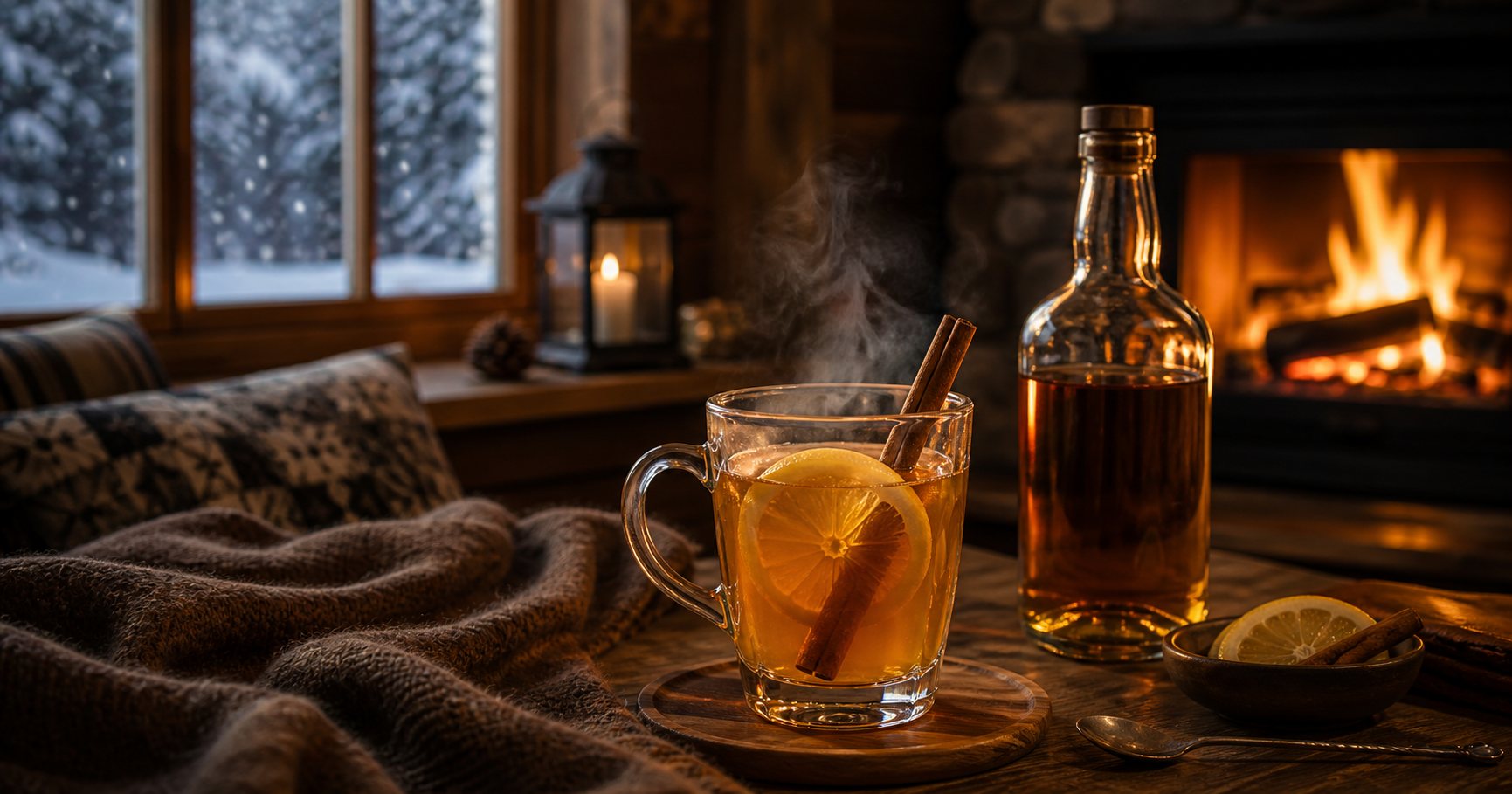 雪見酒の極意｜ホット・トディと暖炉。冬の情景を愛でるための温かいウイスキー技法