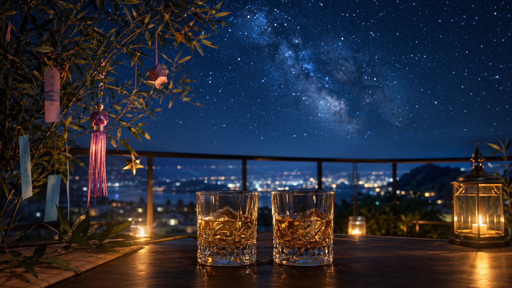 七夕の夜にウイスキーで乾杯|星空の下で楽しむロマンティックな一杯の提案
