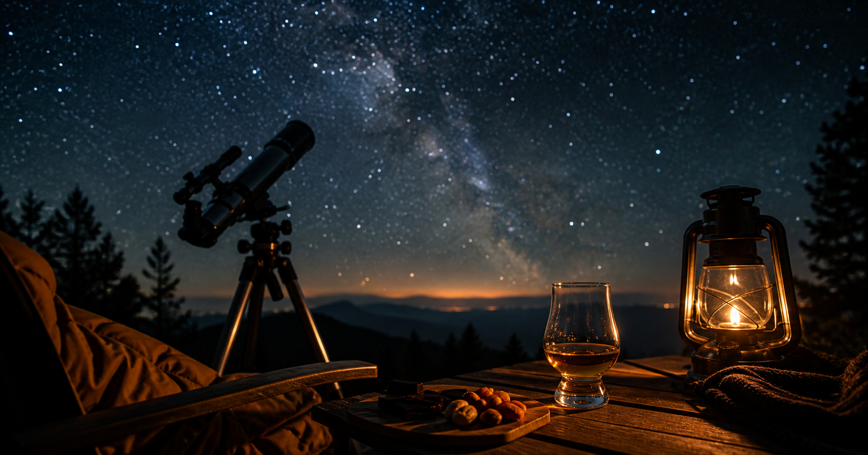 星空の下で飲むウイスキー|天体観測とペアリングする夜の楽しみ方