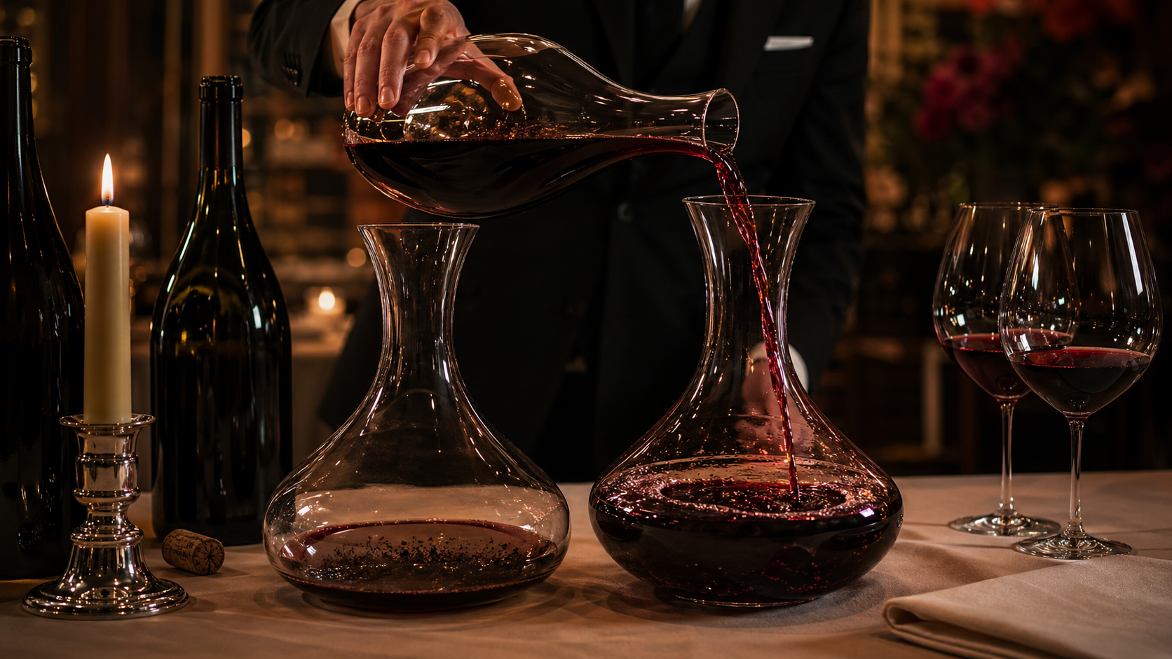 ワインのデキャンタージュ完全ガイド|古酒と若いワイン、どちらにも有効な技術