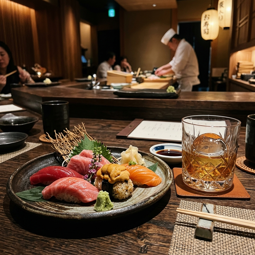 寿司・刺身に合うウイスキーの選び方|和食の繊細な味を引き立てる究極のペアリング